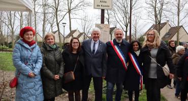 Inauguration de l'allée de Komlo